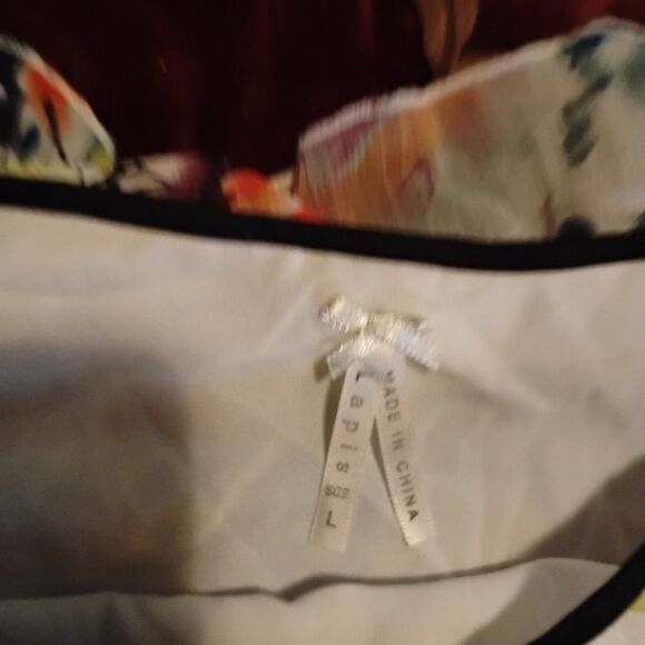 Lapis Vibrant Floral Layered Camisole - Picture 7 of 8